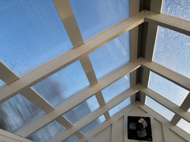 Grenhouse interior roof